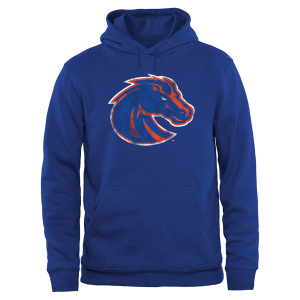 Men NCAA Boise State Broncos Big Tall Classic Primary Pullover Hoodie Royal